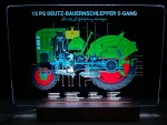 Deutz F1L 514 Knubbel Schnittbild LED Schild